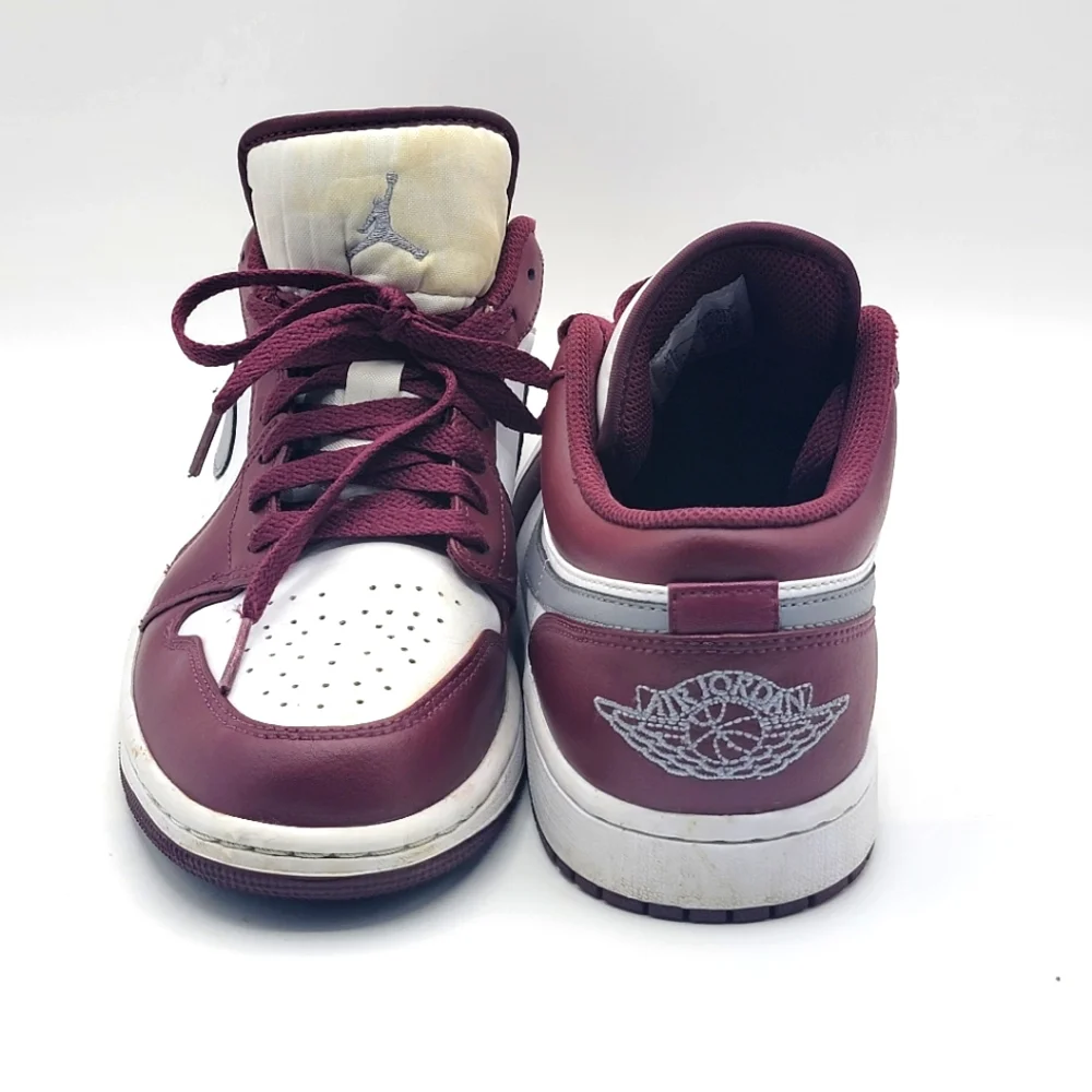 Jordan‎ 1 Low White Bordeaux Size 8.5 (M) Size 10 (W)